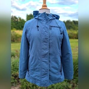 Eddie Bauer Rain Jacket Blue - Size XS